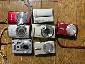 1円〜 デジカメ カメラ まとめ 7台 Canon IXY CASIO EXILIM LUMIXなど 動作未確認