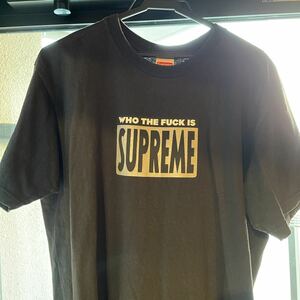 シュプリーム supreme Who The Fuck is ロゴ Tシャツ ブラック Ｍサイズ 美品