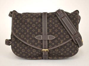 ルイヴィトン LOUIS VUITTON ショルダーバッグ モノグラム ミニ ラン ソミュール30 エベヌ ブラウン M95227 MB1006 箱付き → 2412LA005