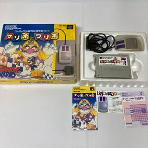 1218 スーパーファミコンマウスセット マリオとワリオ S0 ヤ80 T16