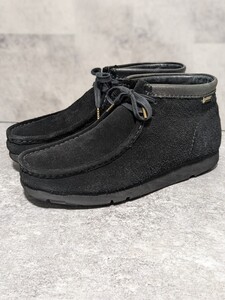 クラークス　CLARKS　ゴアテックス　GORE-TEX　ワラビー Wallabee GTX　 黒 ブラック　ビブラムソール　Vibram21621 26cm OSAGARI