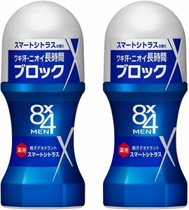 スマートシトラス 8x4メン ロールオン スマートシトラス 60ml×2個セット エイトフォーメン デオドラント 男性用 メンズ