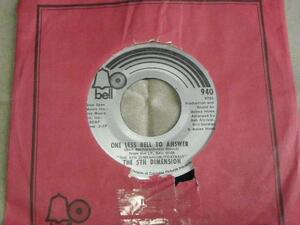 【US盤7吋】「THE 5TH DIMENSION/ONE LESS BELL TO ANSWER」bell