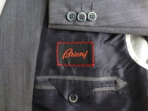 ◆Brioni ジャケット 56L グレー 美品 キングサイズ ブリオーニ AUGUSTO ブレザー