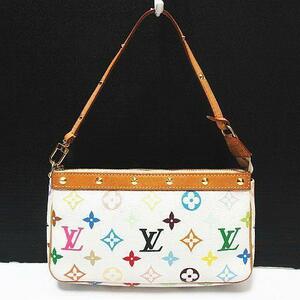 LOUIS VUITTON ルイヴィトン LV ビトン マルチカラー ポシェット・アクセソワール M92649 ハンドバッグ SL1003 ブロン 白 鞄 レディース