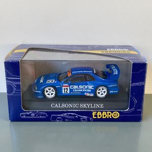 エブロ 1/43 日産 CALSONIC SKYLINE R34 GT-R　2000年 JGTC GT500 星野一義 本山哲 カルソニック スカイライン EBBRO