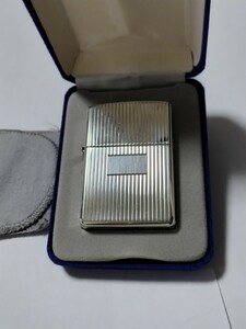 未使用　STERLING　SILVER　Zippo　#17　スターリングシルバー　ジッポー　純銀　#17（絶版品）エンジンターン　2003年製造　希少品　新品