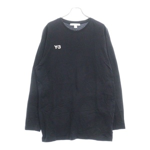 Y-3 ワイスリー GRAPHIC LS TEE バックグラフィック ロゴ 長袖Tシャツ ブラック HT4734