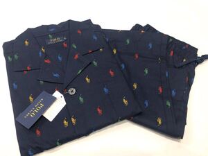 L サイズ　新品　ポロラルフローレン　長袖　パジャマ　メンズ　ポニー模様　POLO RALPH LAUREN