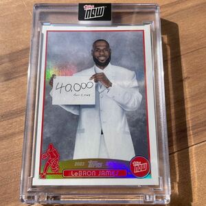 【激レア】未開封 LeBron James Time Machine 2023-24 Topps now LJ-40K 40,000 Pts レブロンジェームズ　jordan マイケルジョーダン