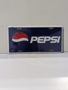 ブリキ 看板 PEPSI ペプシ コーラ ナンバー プレート メタル プレート インテリア ガレージ アメリカン 雑貨 ②