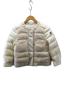 MONCLER◆21AW/VEULES/ダウンジャケット/1/ナイロン/WHT/無地/H10931A00049//