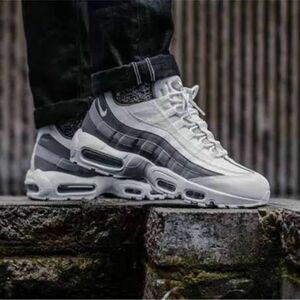 ★人気 格安 NIKE AIRMAX95 ESSENTIAL ホワイト クールグレー 26.5 ナイキ エアマックス95 エッセンシャル ストリート スニーカー ブランド