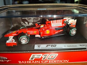 未開封新品 ソフトタイヤ仕様 1/43フェラーリF10フェリペ マッサ＃7Ferrari F1バーレーンGP2010ノンタバコ 仕様 ホットウィールレーシング