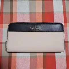 【新品】ケイトスペード　KATE SPADE 長財布　ブラック×ベージュ