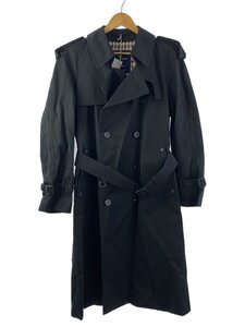 Aquascutum◆トレンチコート/36/ポリエステル/BLK/2269451152//