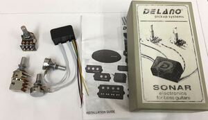 未使用品 DELANO SONAR 2 BASS PREAMP ベース用アクティブ　プリアンプ