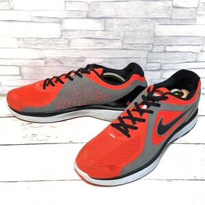 R7494bL NIKE ナイキ LUNARSWIFT+ ルナスイフト ランニングシューズ ジョギング スポーツメンズ28.5cm レッド×グレー メッシュ 386365-601