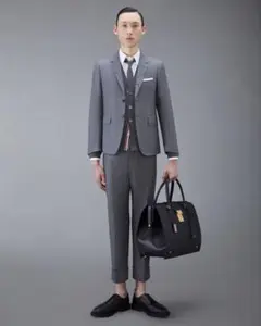 THOM BROWNE 高級ウール セットアップ スーツ 00 ネクタイ付