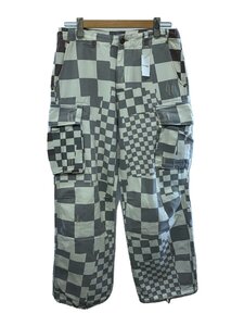 ERL◆24SS/PRINTED CARGO PANTS/S/コットン/SLV/ERL08P005