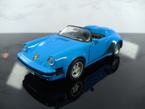 マイスト ポルシェ911 スピードスター S=1/38 ブルー　ルース/MAISTO/PORSCHE/SPEEDSTER/箱なし