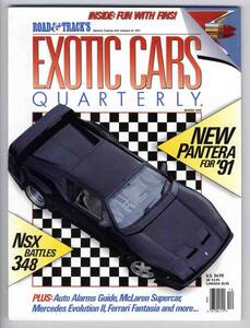 【b1872】1990 EXOTIC CARS Quarterly／パンテー...[ROAD&TRACK]