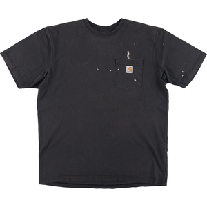 古着 カーハート Carhartt ORIGINAL FIT 半袖 ワンポイントロゴポケットTシャツ メンズL /eaa429804