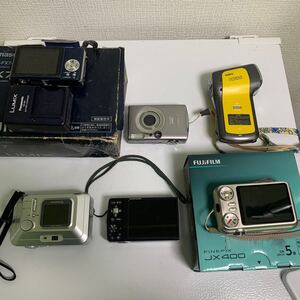 【H80】 【ジャンク品、動作未確認】デジタルカメラ６個まとめ売り FUJIFILM OLYMPUS Canonなど