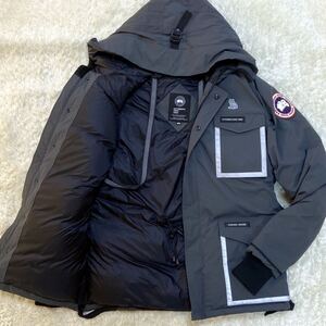 極美品/限定モデル◆CANADA GOOSE カナダグース【OCTOBERS VERY OWN コラボ 希少】コンスタンブルパーカ ダウンジャケット メンズ グレー