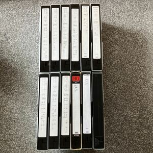 【ジャンク】VHS 使用済みビデオテープ 12本セット 再録画用　【動作未確認】