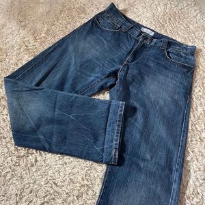 1円美品◆LEVIS/リーバイス◆シルバータブ/SilverTab◆W33◆裏地花柄◆ダメージ加工デニム/ジーンズ/ジーパン◆ワイドストレート◆ブルー