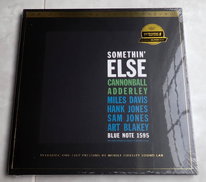 MFSL CANNONBALL ADDERLEY/SOMETHIN’ ELSE UltraDisc One-Step仕様 45回転 2枚組 奇跡のlシリアル0124! 新品 未開封