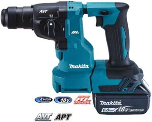 新品 makita マキタ 18mm充電式ハンマドリル HR183DRGX 18V6.0Ah バッテリBL1860B×2本・充電器DC18RF・ケース付