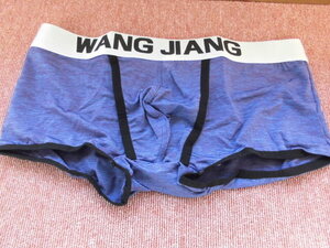 メンズボクサー　ＷＡＮＧ　ＪＩＡＮＧ　エロセクシー　パープル×柄　サイズＬ