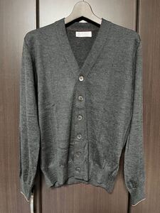 極美品 正規品 ブルネロクチネリ BRUNELLO CUCINELLI 46 カシシル カーディガン ニット ニットカーディガン グレー カシミア シルク