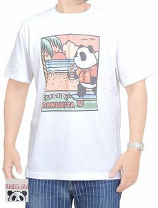 SUN SET半袖Tシャツ◆PANDIESTA JAPAN ホワイトMサイズ 582878 パンディエスタジャパン パンダ 男女兼用