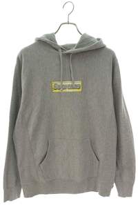 シュプリーム 13SS Bling Box Logo Pullover サイズ:L ボックスロゴフーデッドスウェットシャツパーカー 中古 OM10