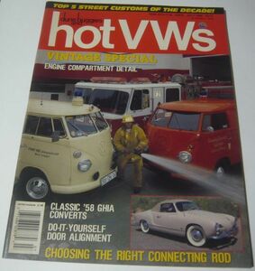 ★【hot VWs】1989年7月 空冷VW BUG 空冷ワーゲン 空冷ビートル ワーゲンバス ビートル カルマン キャルルック 当時物