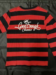 GoodEnough GE クラシックロゴ 背ロゴ ロンT Tシャツ Sサイズ 1回着用の超美品 藤原ヒロシ グッドイナフ Fragment