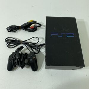 SONY PlayStation2 PS2 本体 コントローラー ミッドナイトブラッグ SCPH-50000 通電OK AAL1120大6143/1231