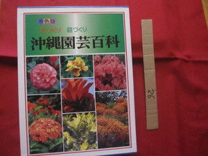☆原色版　　沖縄園芸百科　　　　花づくり　　庭づくり　　　　定価　１８，０００円　　　　　【沖縄・琉球・自然・植物・ガーデニング】