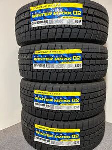 ＜送料別＞2021年未使用スタッドレス　205/55R16 91S 4本セット(WDL001)ダンロップ ウインターマックス WM02　205/55/16 205-55-16