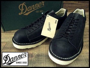 送無 新品 Danner ダナー D314110 ROCKFORD ロックフォード 本革 レザー ローカット ブーツ 短靴 シューズ ステッチダウン製法 黒 25.5 ①