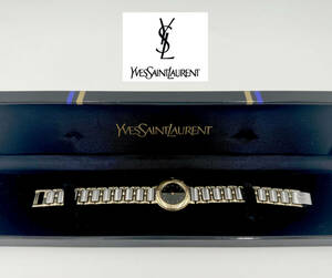 ◆イブサンローラン YVES SAINT LAURENT レディース腕時計 YSL 不動 箱付◆