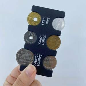 コインホルダー 携帯 コインケース コインキャッチャー 財布 硬貨 クリア