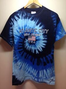 AtlanticCity/Hanes(USA)ビンテージタイダイTシャツ