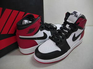 AIR JORDAN 1 RETRO HIGH OG BLACK TOE エア ジョーダン 1 レトロ つま黒 US6Y 未使用 575441-184