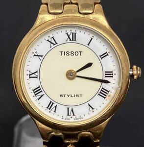 ジャンク TISSOT ティソ スタイリスト 腕時計 クォーツ ゴールド系 レディース