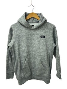 THE NORTH FACE◆BACK SQUARE LOGO HOODIE_バック スクエア ロゴ フーディ/S/ポリエステル/GRY