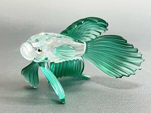 スワロフスキー SWAROVSKI クリスタルグラス フィギュリン オブジェ 置物 フィッシュ 魚 熱帯魚 レッド 